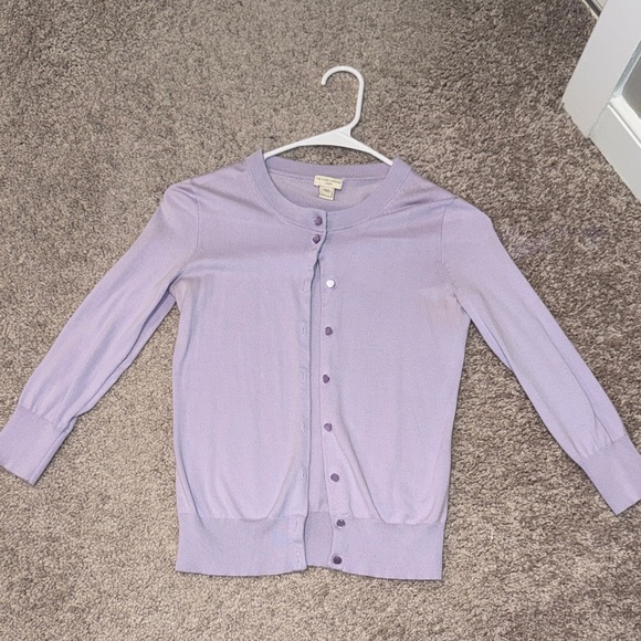 J. Crew Lavender Cardigan - Picture 1 of 4